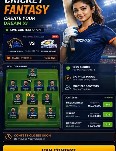Wood777 (wood 777 game) fantasy cricket & matchday visual 3